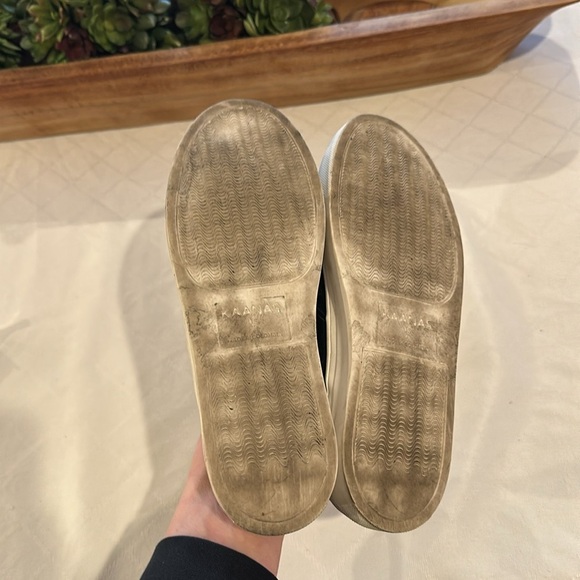 KAANAS MURCIA SNAKE-EMBOSSED SNEAKER SLIDE shoes mules slip on ons size 7 black‎ - Picture 6 of 6